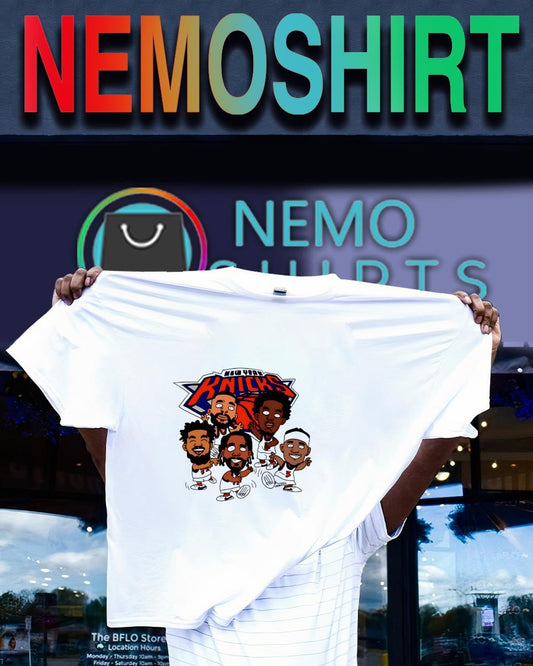 Brunson Hart OG Karl-Anthony New York Knicks basketball players caricature shirt