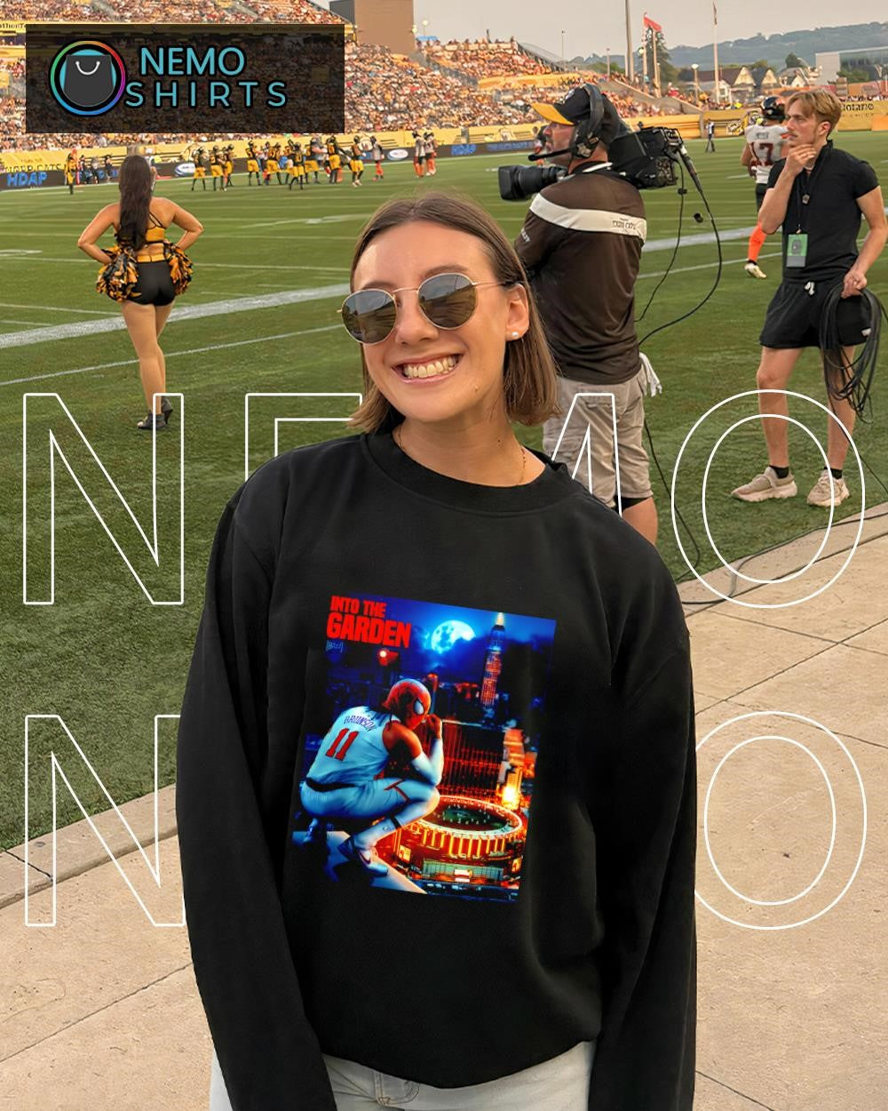 Brunson Spider-Man mask Into the Garden shirt