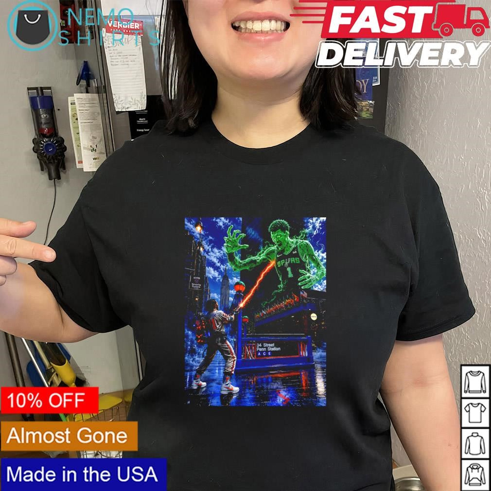 Brunson vs Wemby Ghostbusters franchise shirt