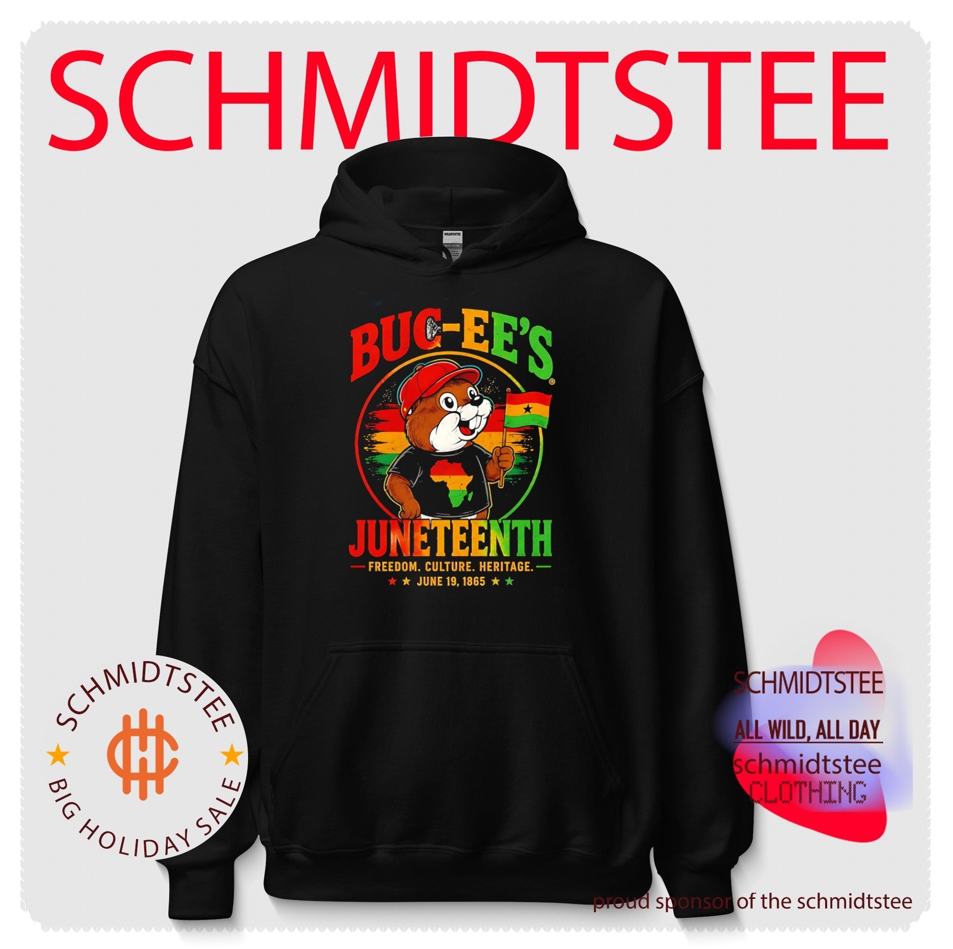 Buc-ee’s Juneteenth freedom culture heritage June 19 1865 Ghanaian flag shirt