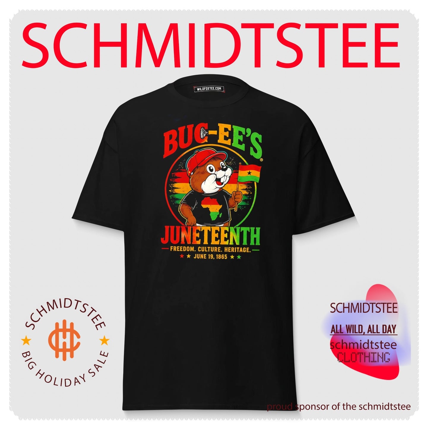 Buc-ee’s Juneteenth freedom culture heritage June 19 1865 Ghanaian flag shirt
