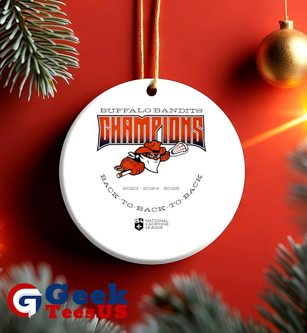 Buffalo Bandits back to back to back NLL Champions 2025 shirt