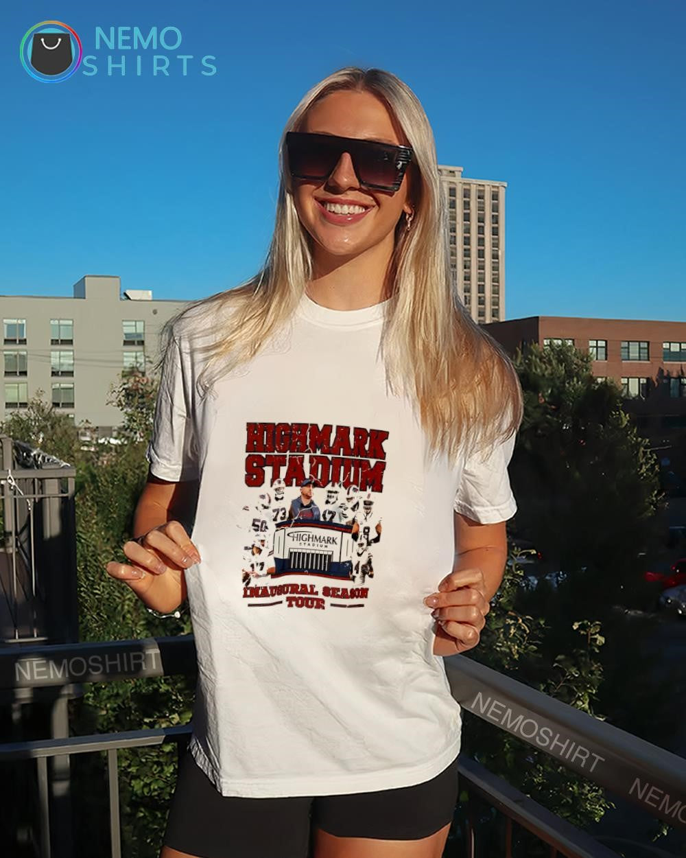 Buffalo Bills Highmark Stadium Inaugural Season Tour graphic shirt