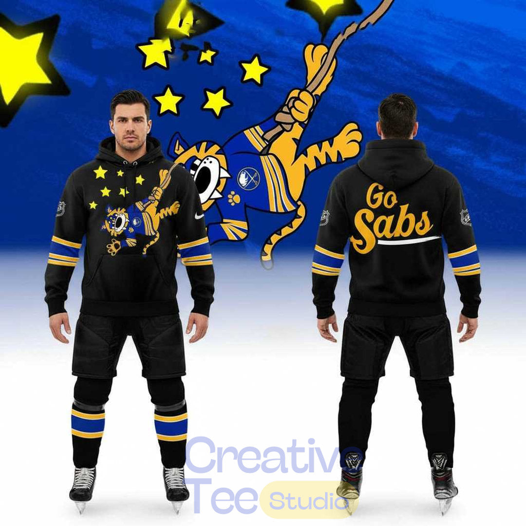 Buffalo Sabres Blue & Gold “Go Sabs” Hoodie