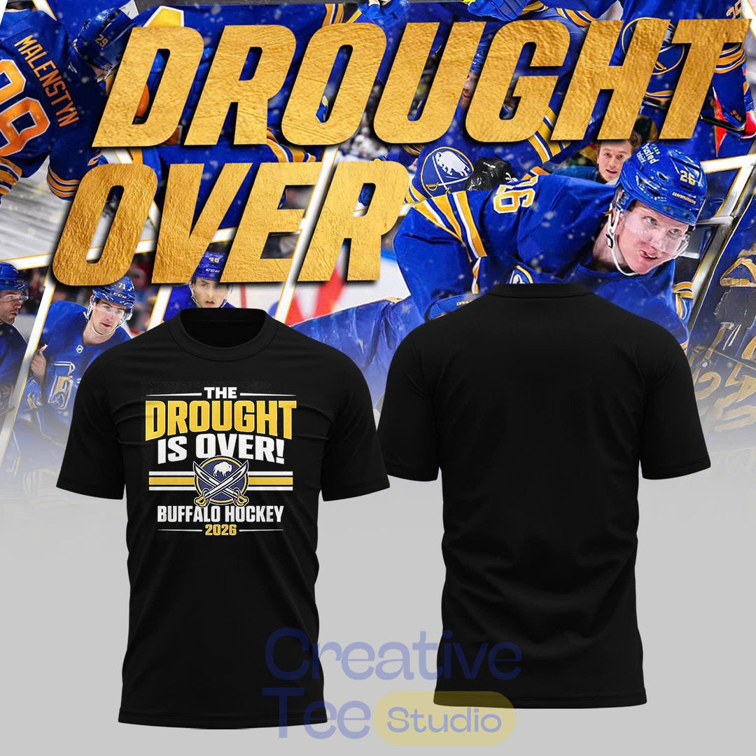 Buffalo Sabres Playoff Pursuit “Drought Over” T-Shirt