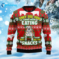 Bulldog They See You When You’re Eating Snacks Ugly Christmas Sweater