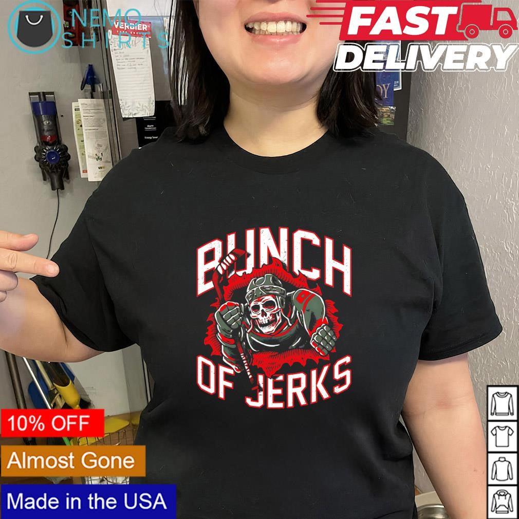 Bunch of Jerks Carolina Hurricanes skeleton player shirt