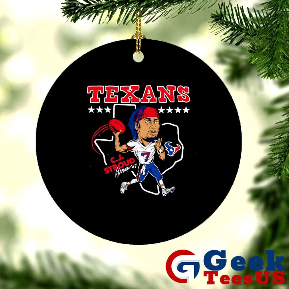 CJ Stroud Houston Texans baseball caricature 2025 signature shirt