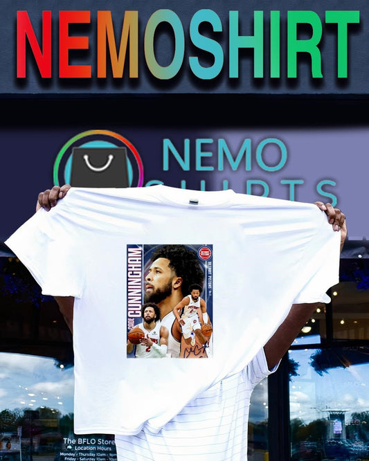 Cade Cunningham Detroit Pistons No.2 overall player signature shirt