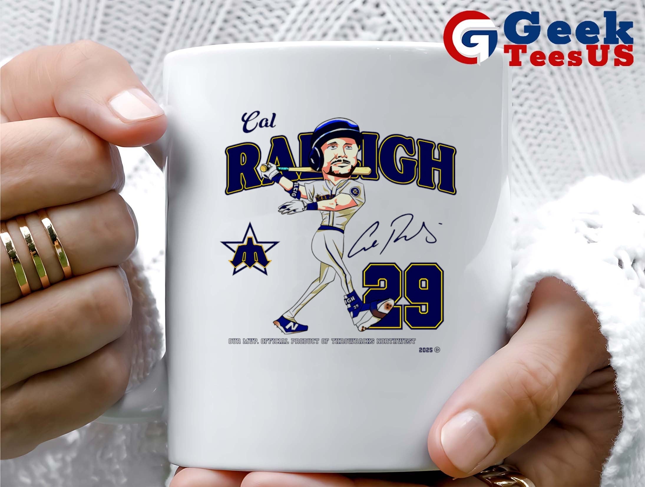 Cal Raleigh Seattle Mariners baseball Our MVP Sunday Cream signature shirt