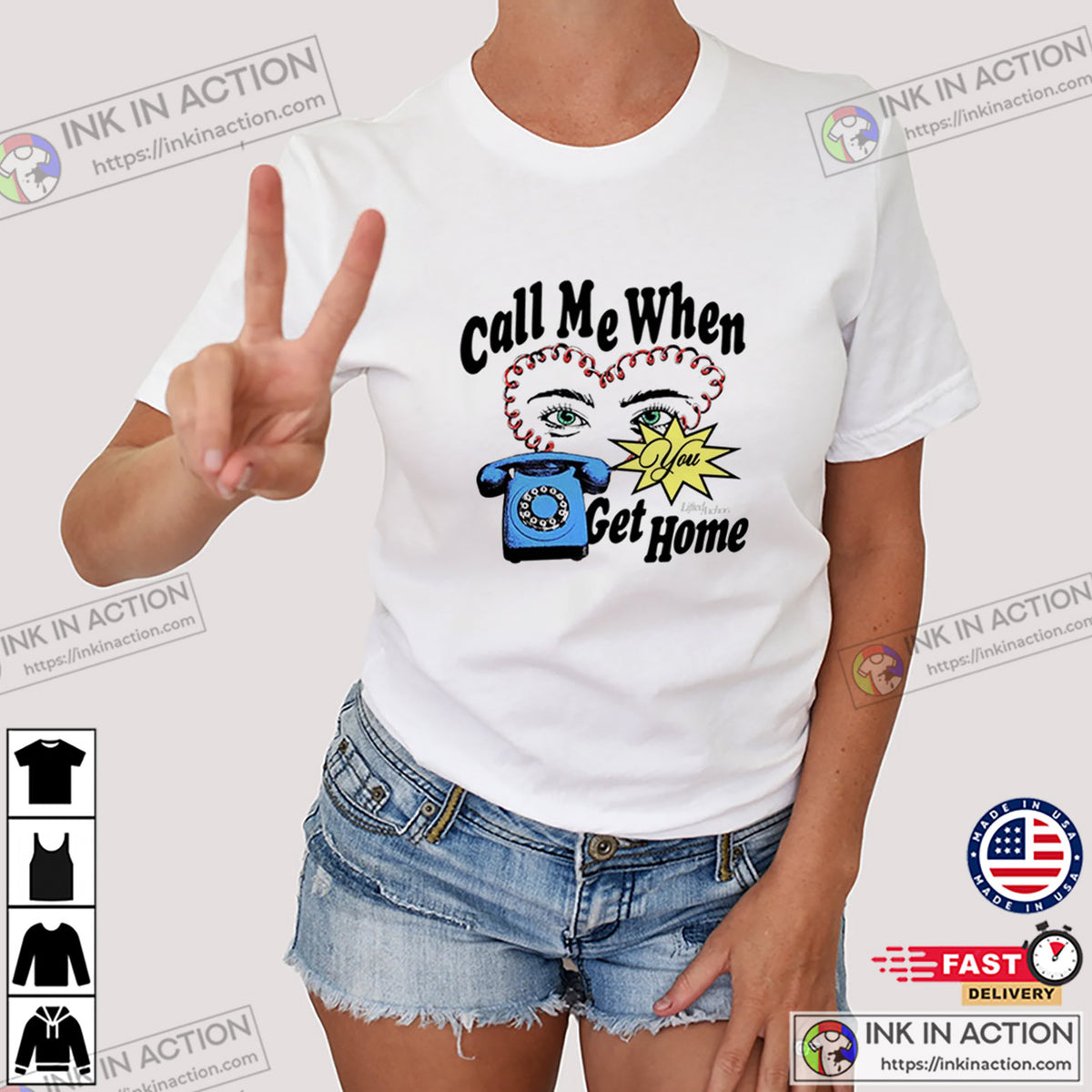 Call Me When You Get Home Lover T-shirt