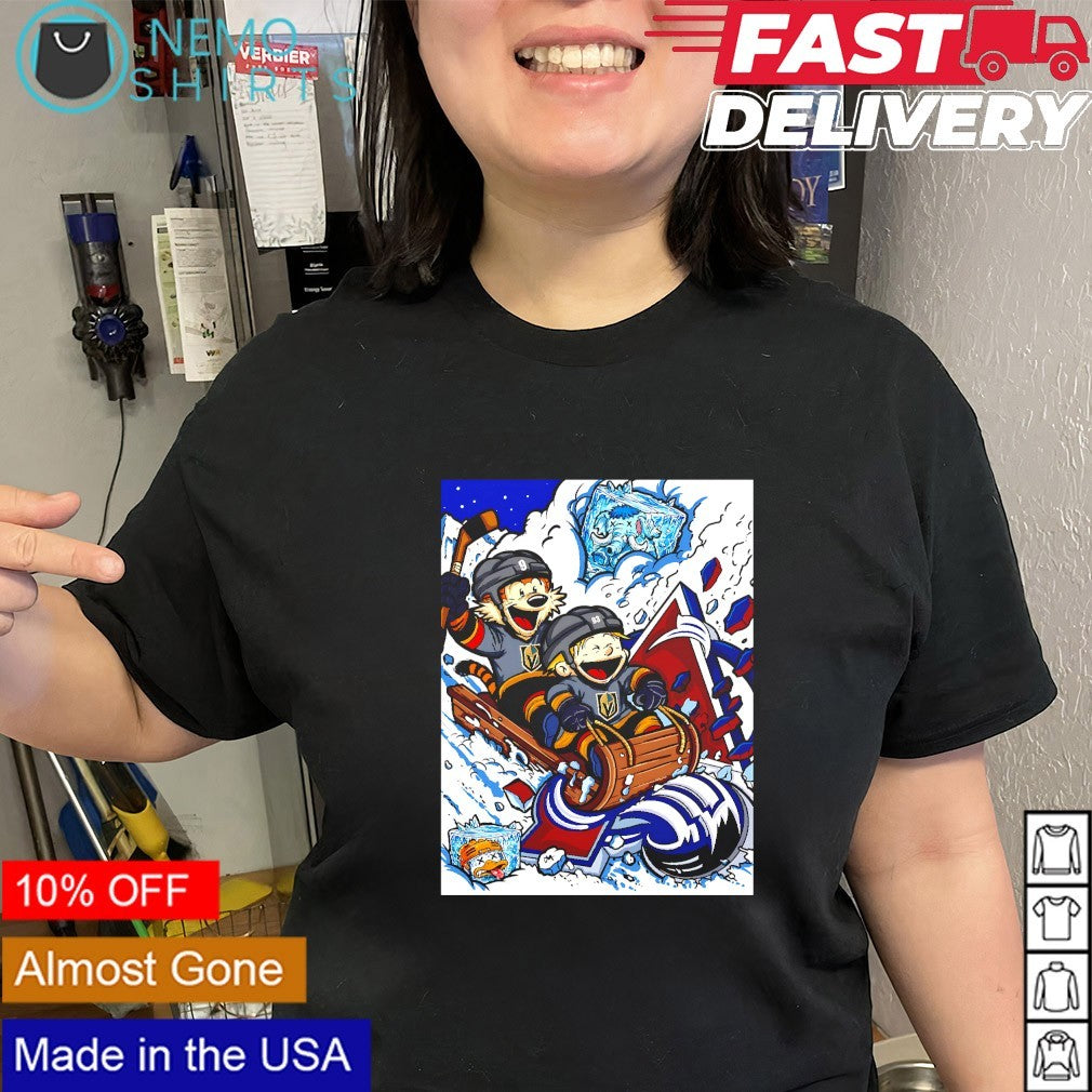 Calvin and Hobbes Vegas Golden Knights beat Avalanche shirt