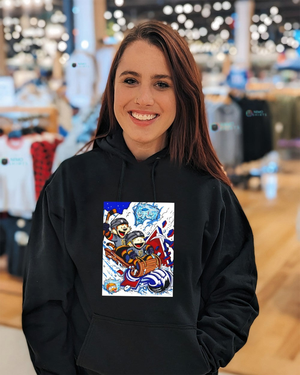 Calvin and Hobbes Vegas Golden Knights beat Avalanche shirt