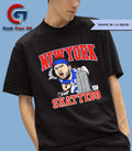 Cam Skattebo New York Giants football New York City caricature signature shirt