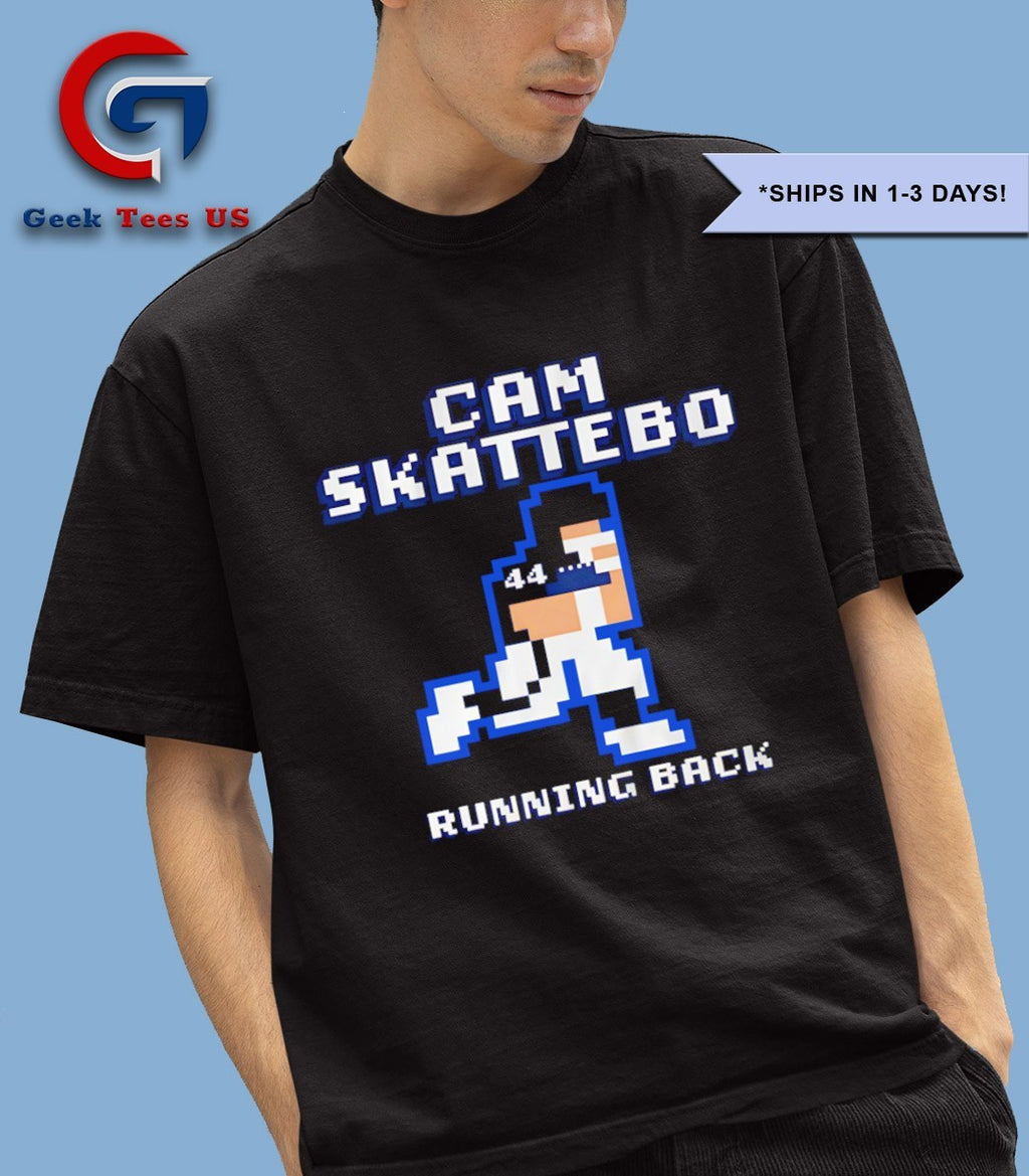 Cam Skattebo player New York Giants football running back 8 bit retro baller shirt