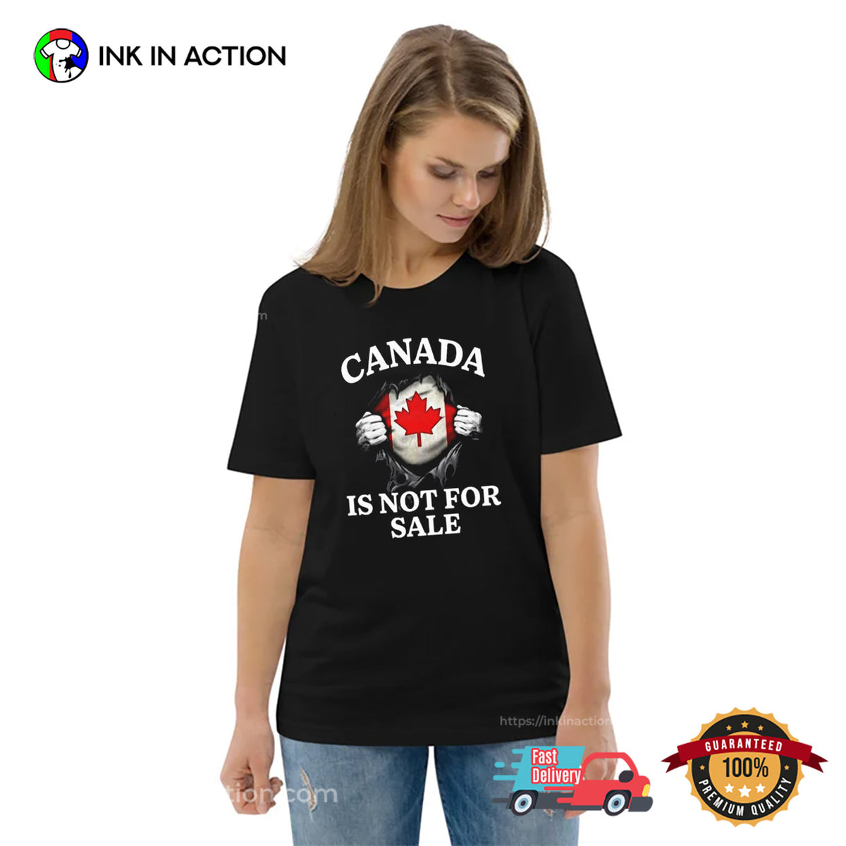 Canada Is Not For Sale Elbows Up T-shirt