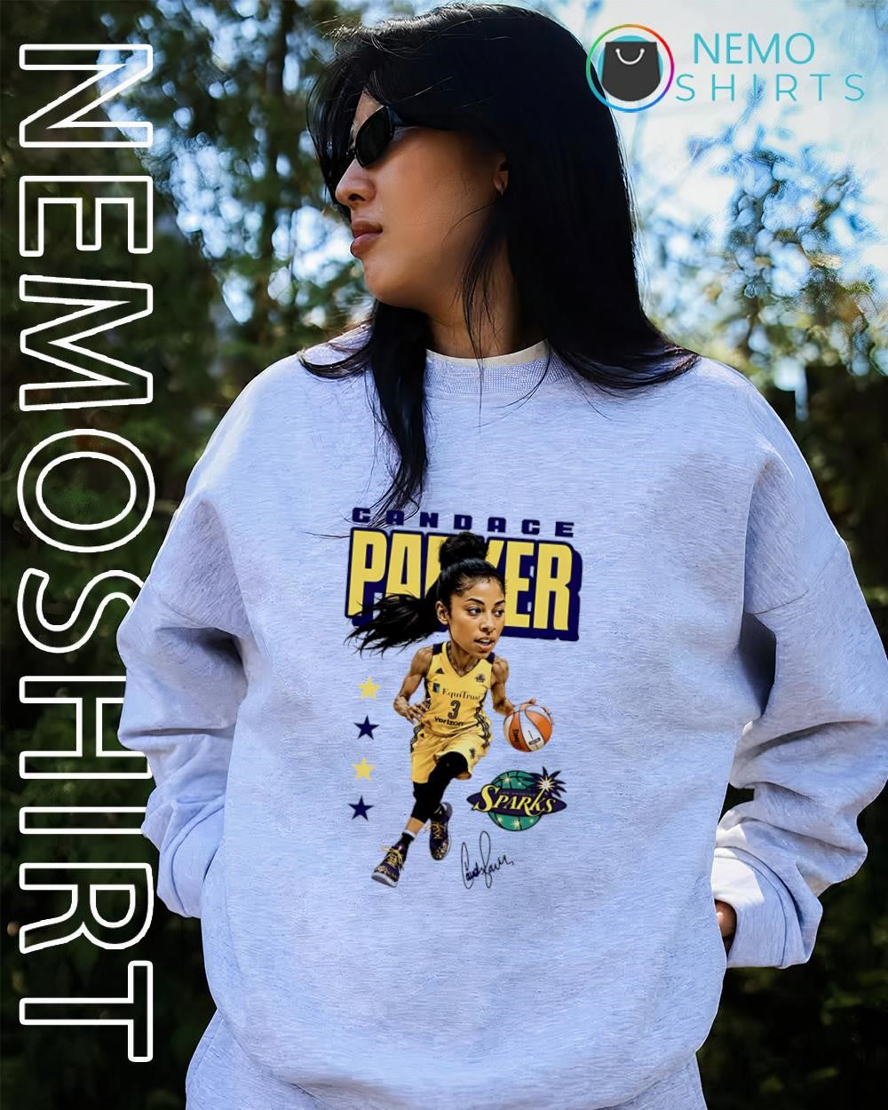 Candace Parker Los Angeles Sparks WNBA MVP basketball legend signature shirt