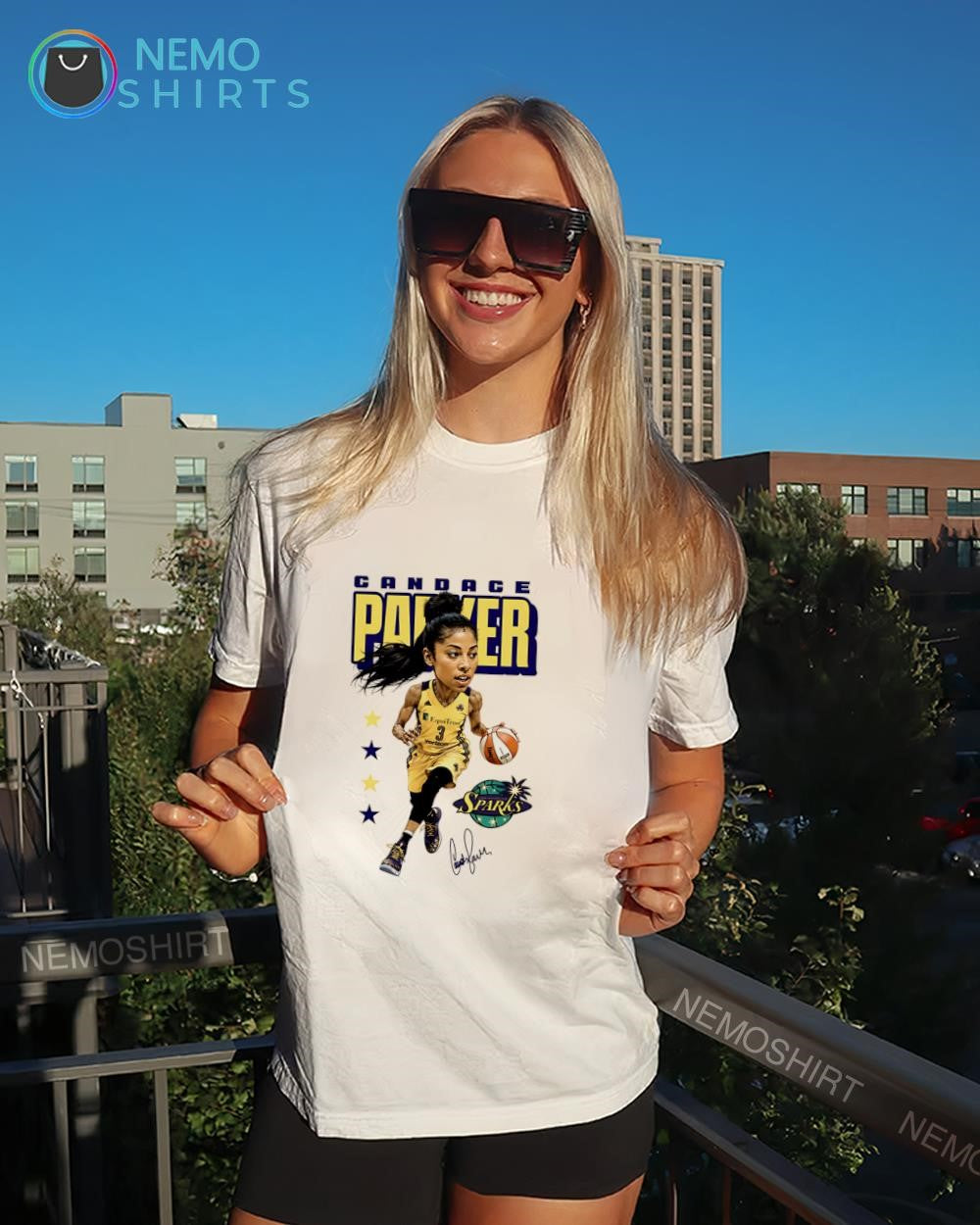 Candace Parker Los Angeles Sparks WNBA MVP basketball legend signature shirt