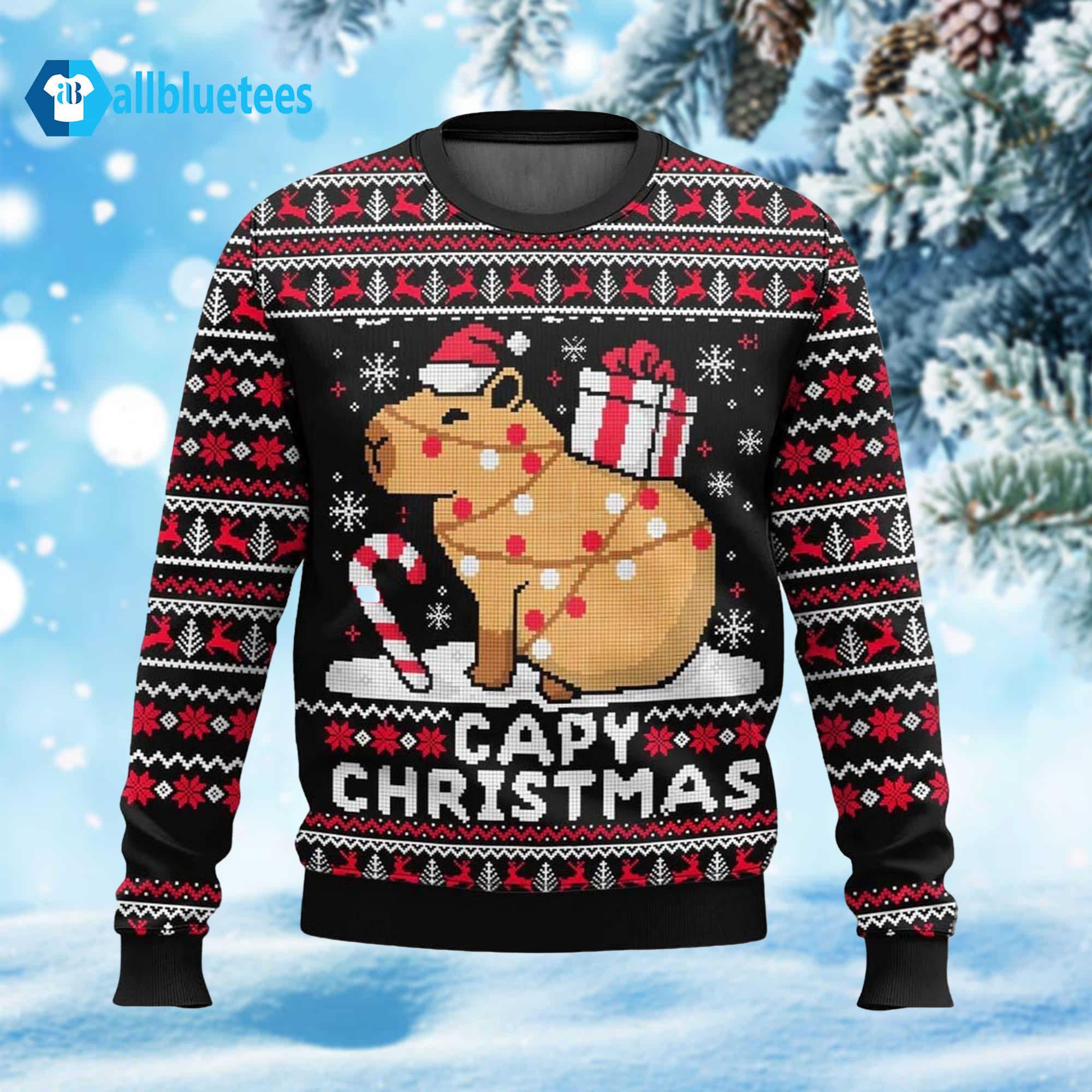 Capybara Capy Christmas Ugly Christmas Sweater