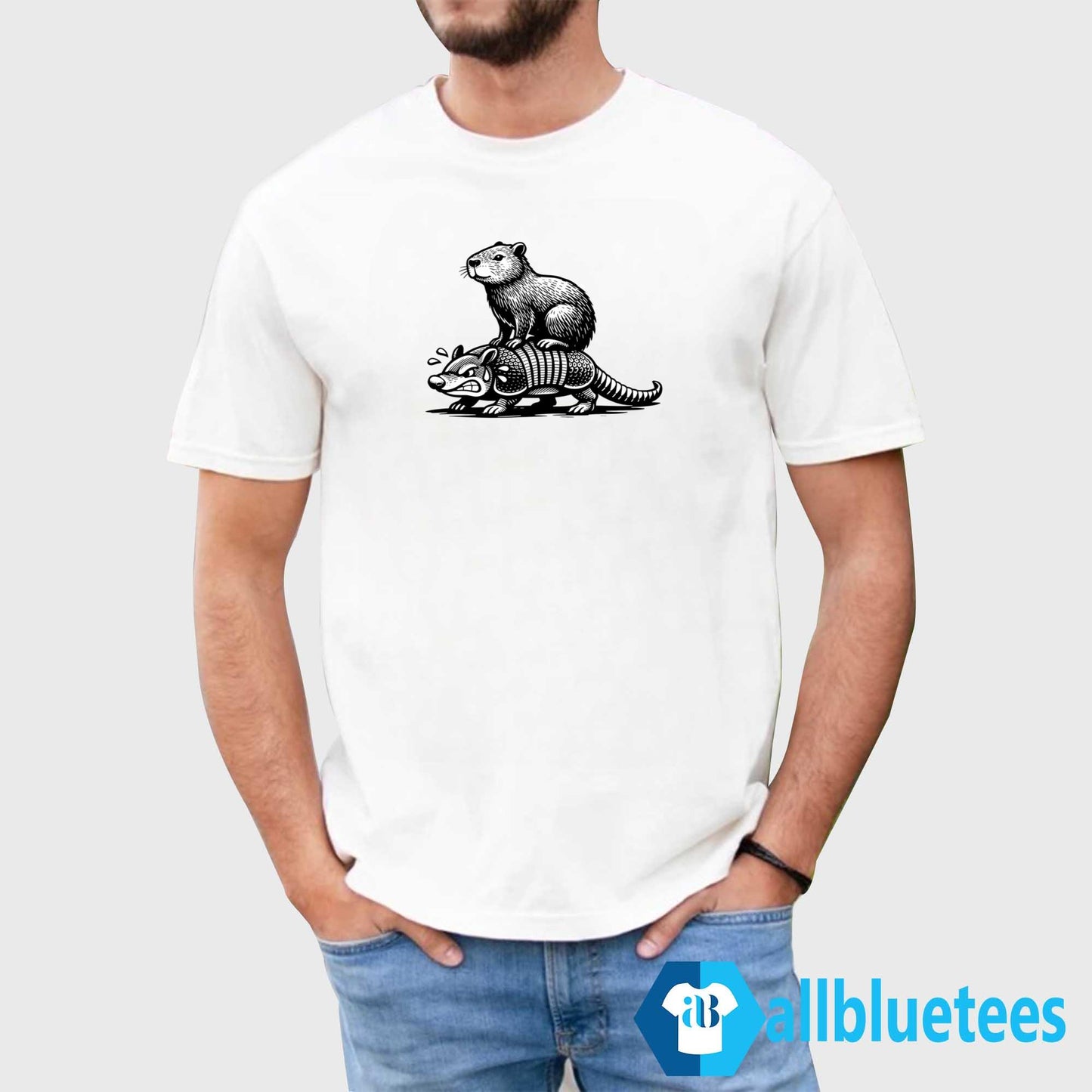 Capybara Riding Armadillo Shirt