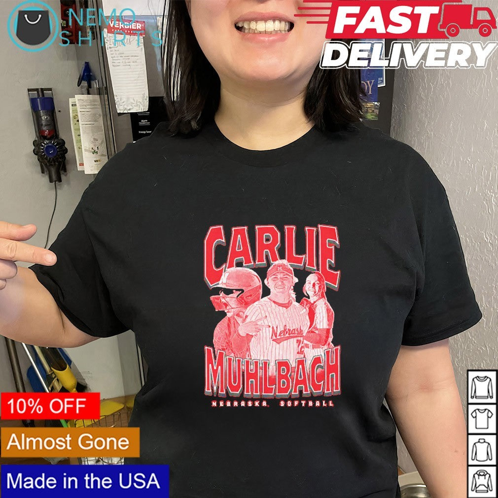 Carlie Muhlbach Nebraska Huskers softball player graphic shirt