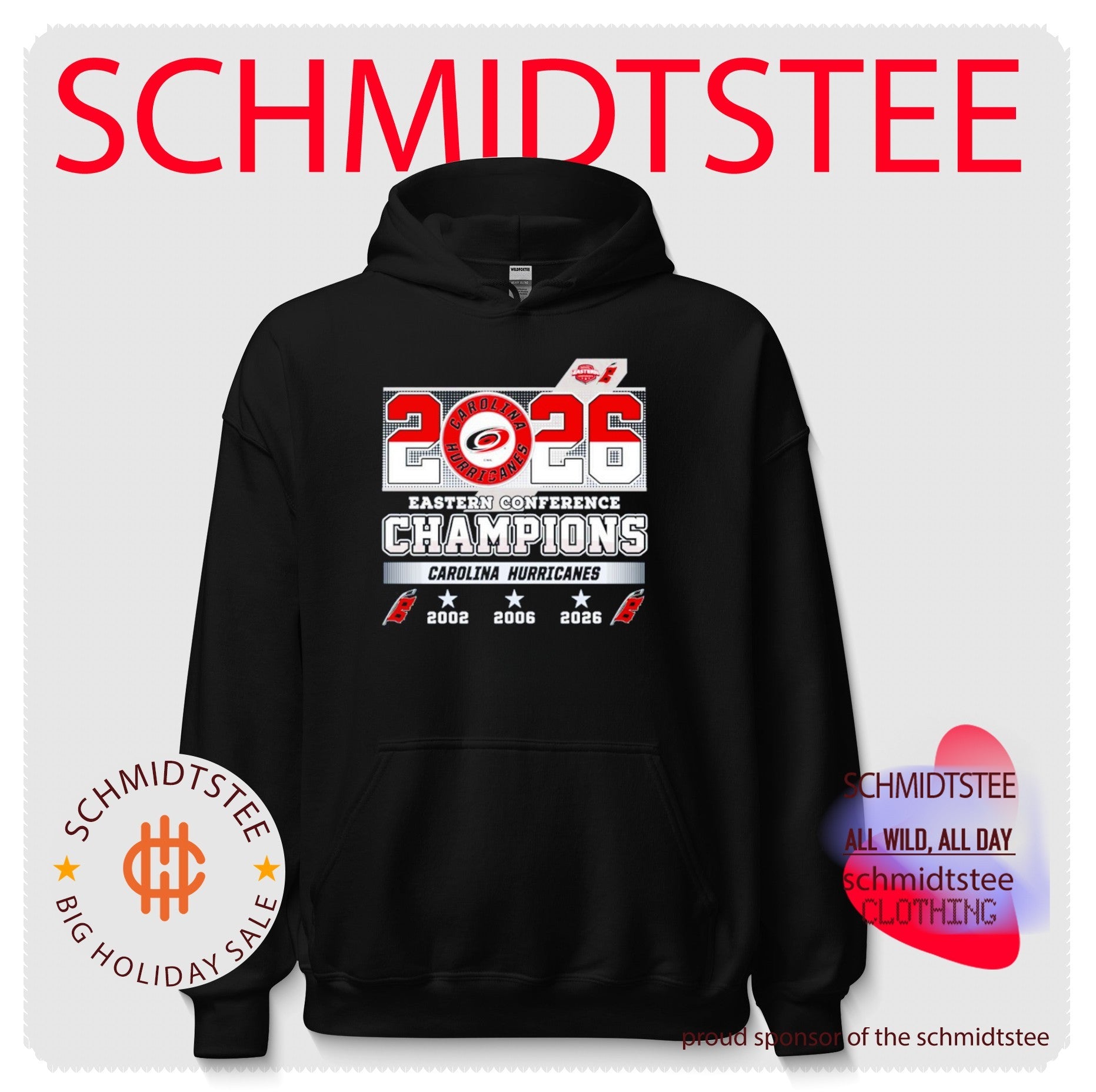 Carolina Hurricanes 2026 Eastern Conference Champions ’02 ’06 ’26 3-Time shirt