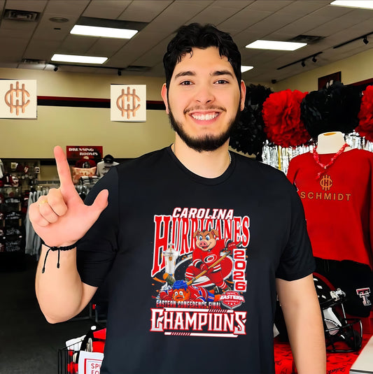 Carolina Hurricanes 2026 Eastern Conference Champions beat Montreal Canadiens mascot shirt