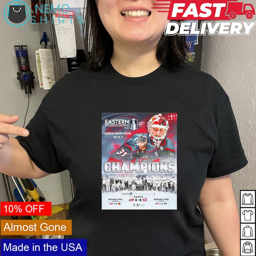 Carolina Hurricanes 2026 NHL Eastern Conference champions shirt