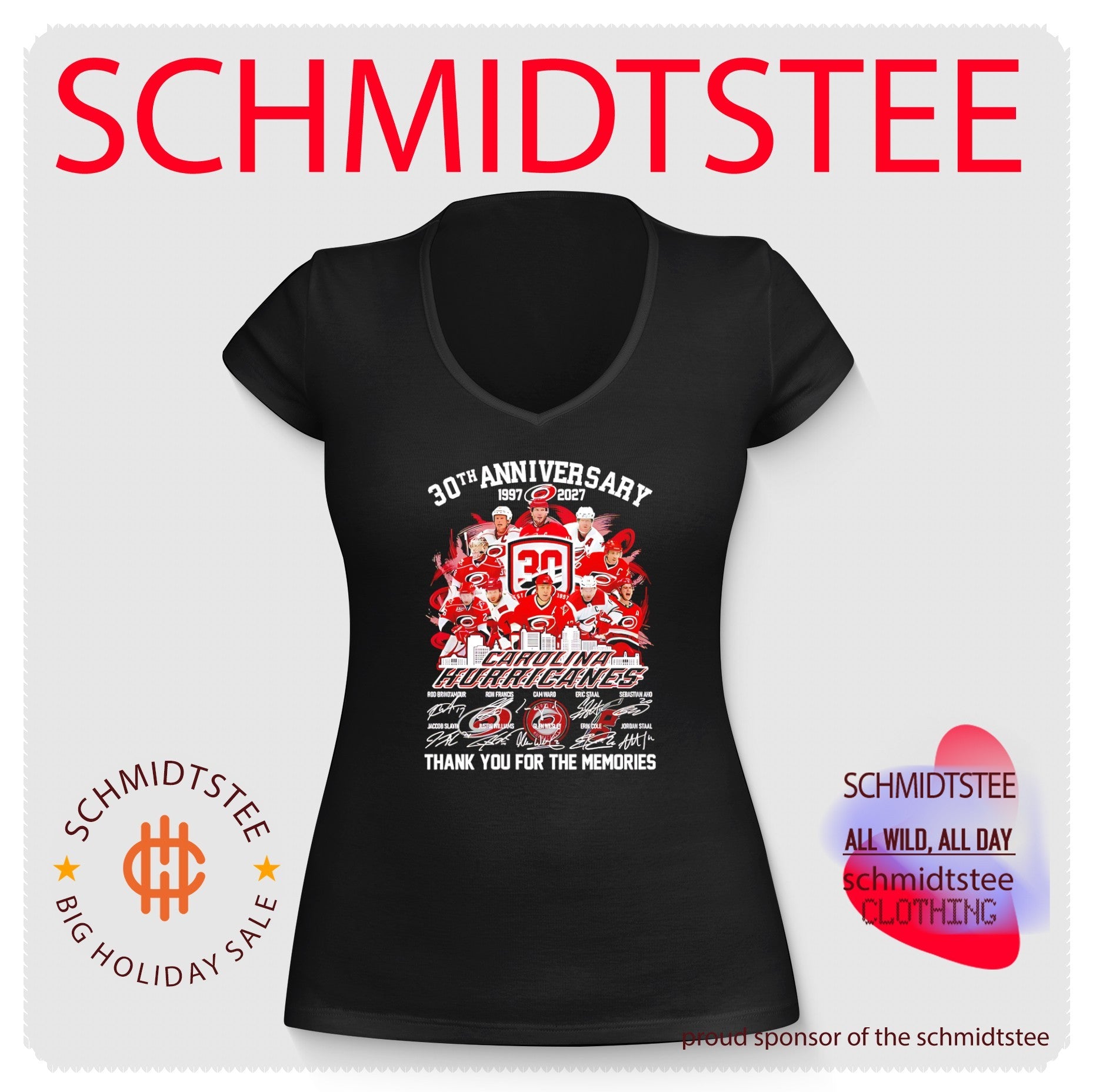 Carolina Hurricanes 30th Anniversary thank you for the memories shirt