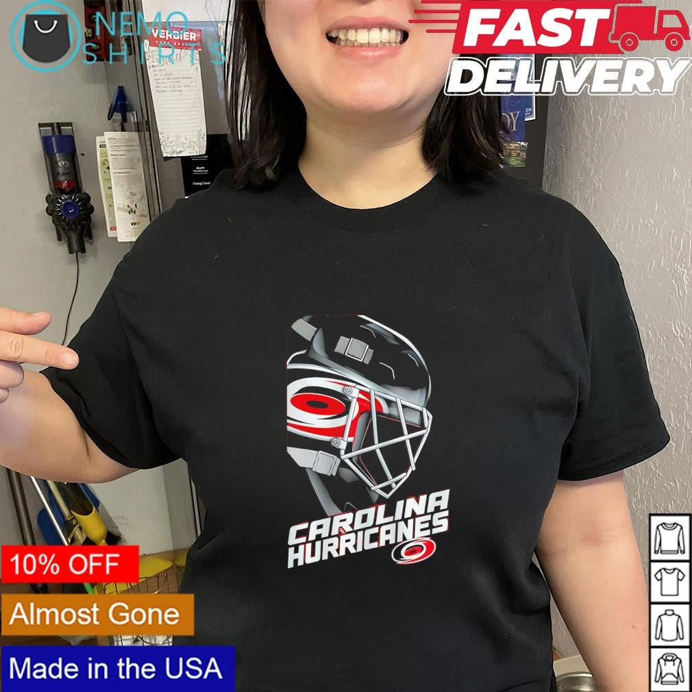 Carolina Hurricanes Defender goalie mask logo shirt