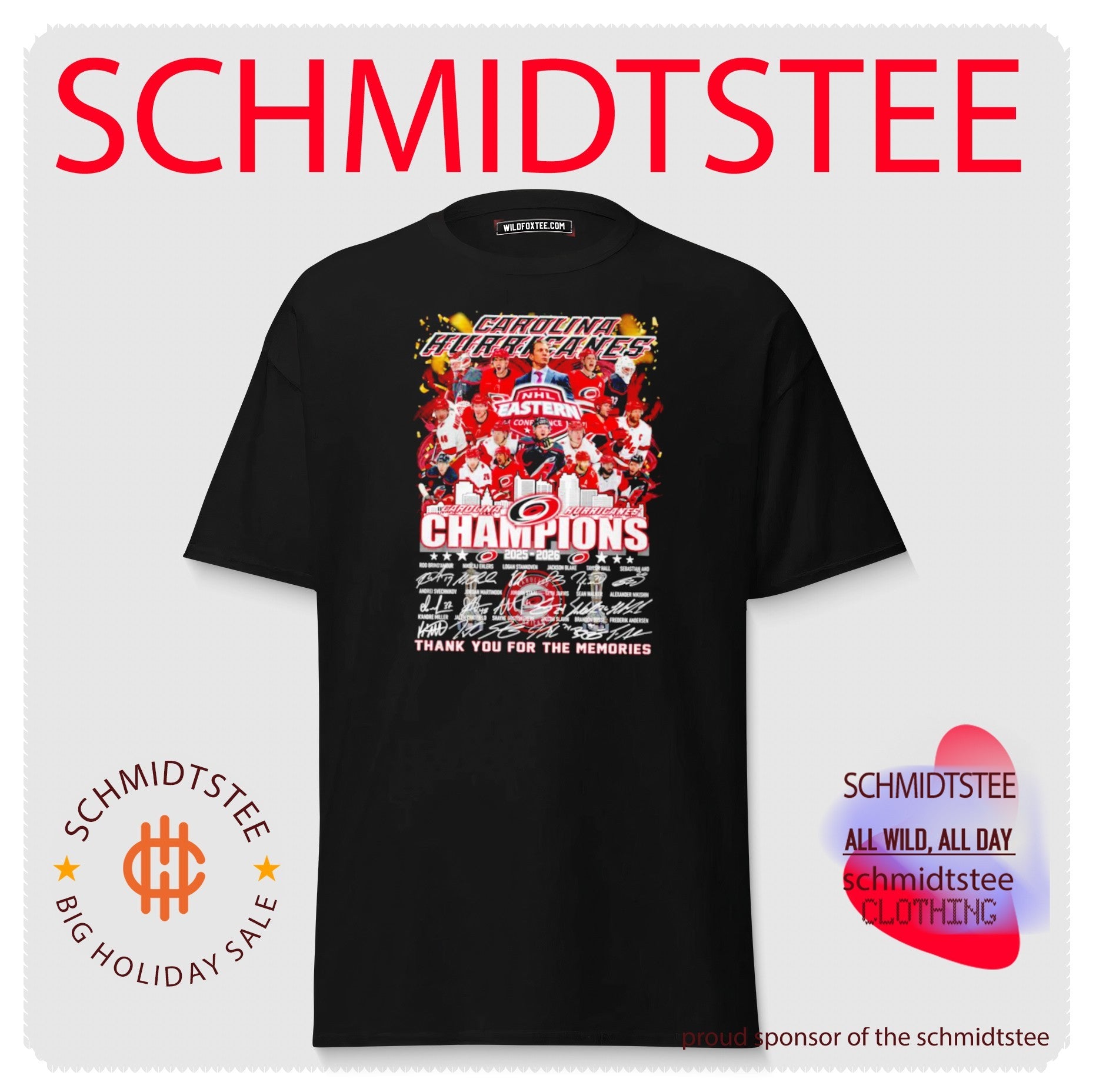 Carolina Hurricanes Eastern Conference Champions 2026 thank you for the memories shirt