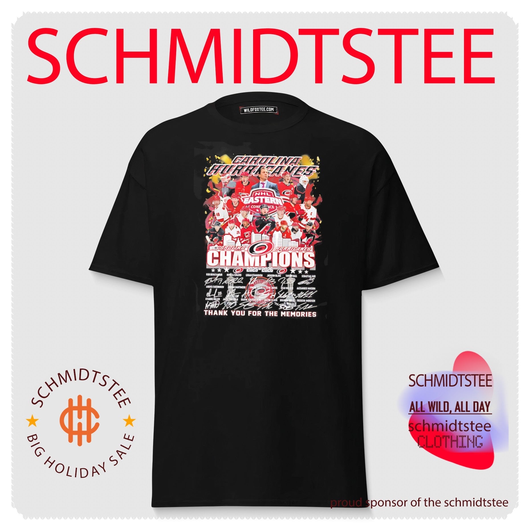 Carolina Hurricanes Eastern Conference Champions skyline shirt