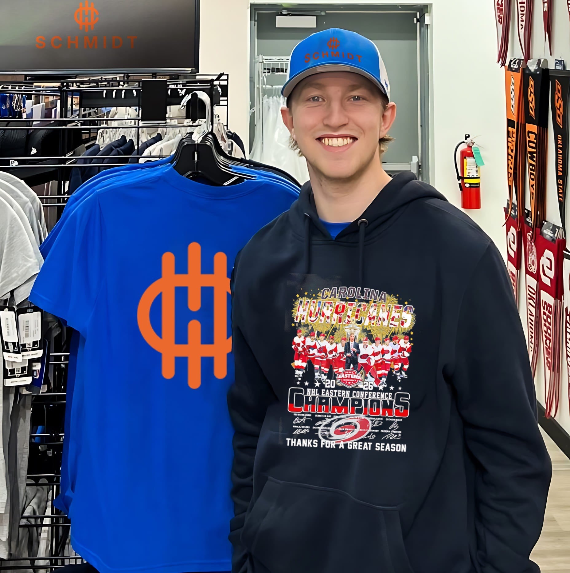 Carolina Hurricanes Eastern Conference Champions thanks for a great season signature shirt