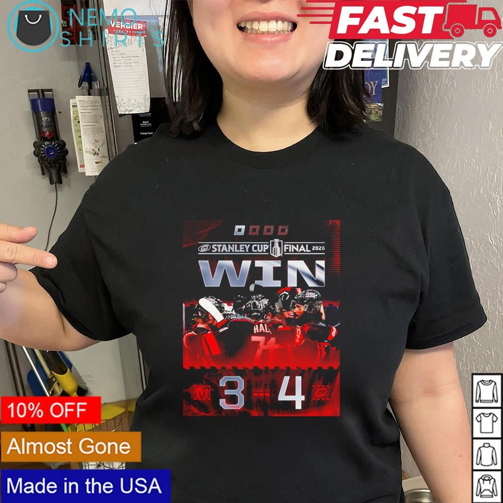 Carolina Hurricanes defeated Vegas Golden Knights 4-3 2026 Stanley Cup Final shirt
