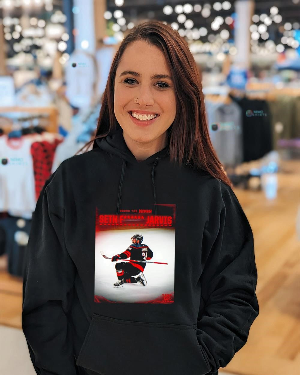 Carolina Hurricanes forward Seth Jarvis sound the siren shirt