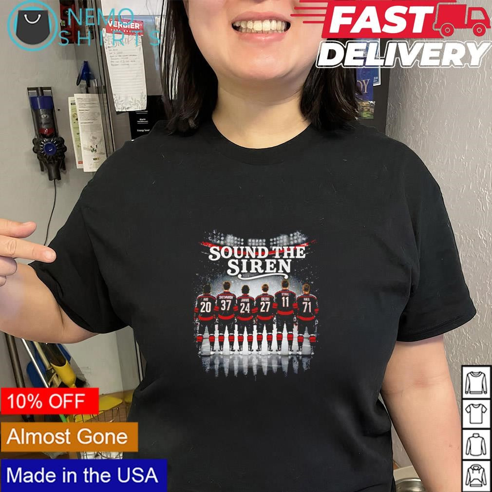 Carolina Hurricanes hockey 2026 playoffs sound the siren team shirt