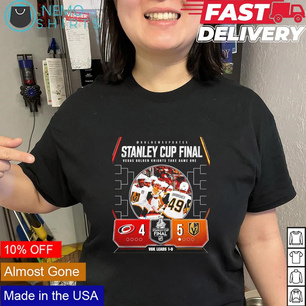 Carolina Hurricanes vs Vegas Golden Knights 2026 Stanley Cup Final take Game One shirt