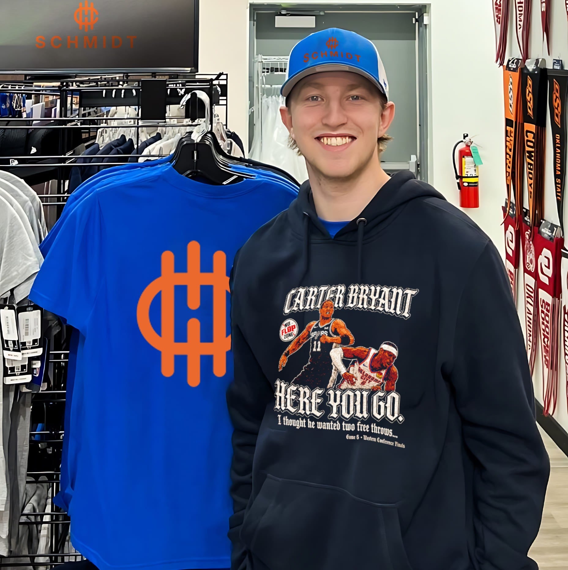 Carter Bryant here you go I thought he wanted two free throws Trucks Sga San Antonio Spurs vs OKC shirt