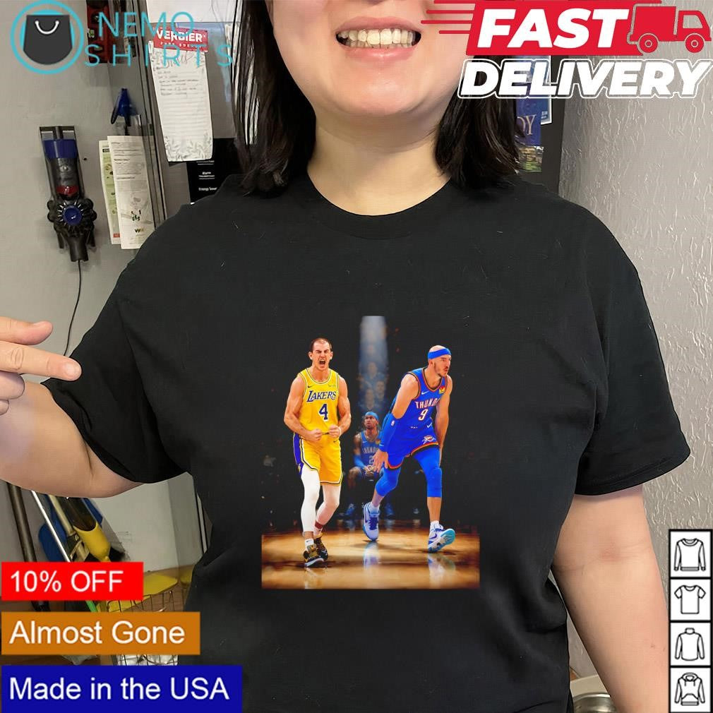 Caruso both LA Lakers and OKC Thunder player shirt