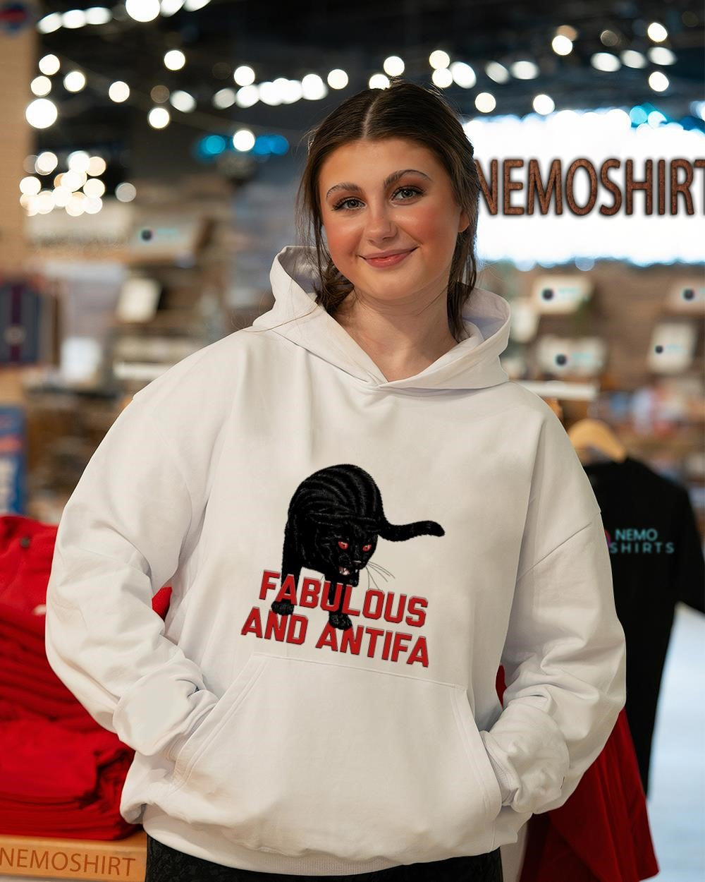 Cat fabulous and antifa shirt