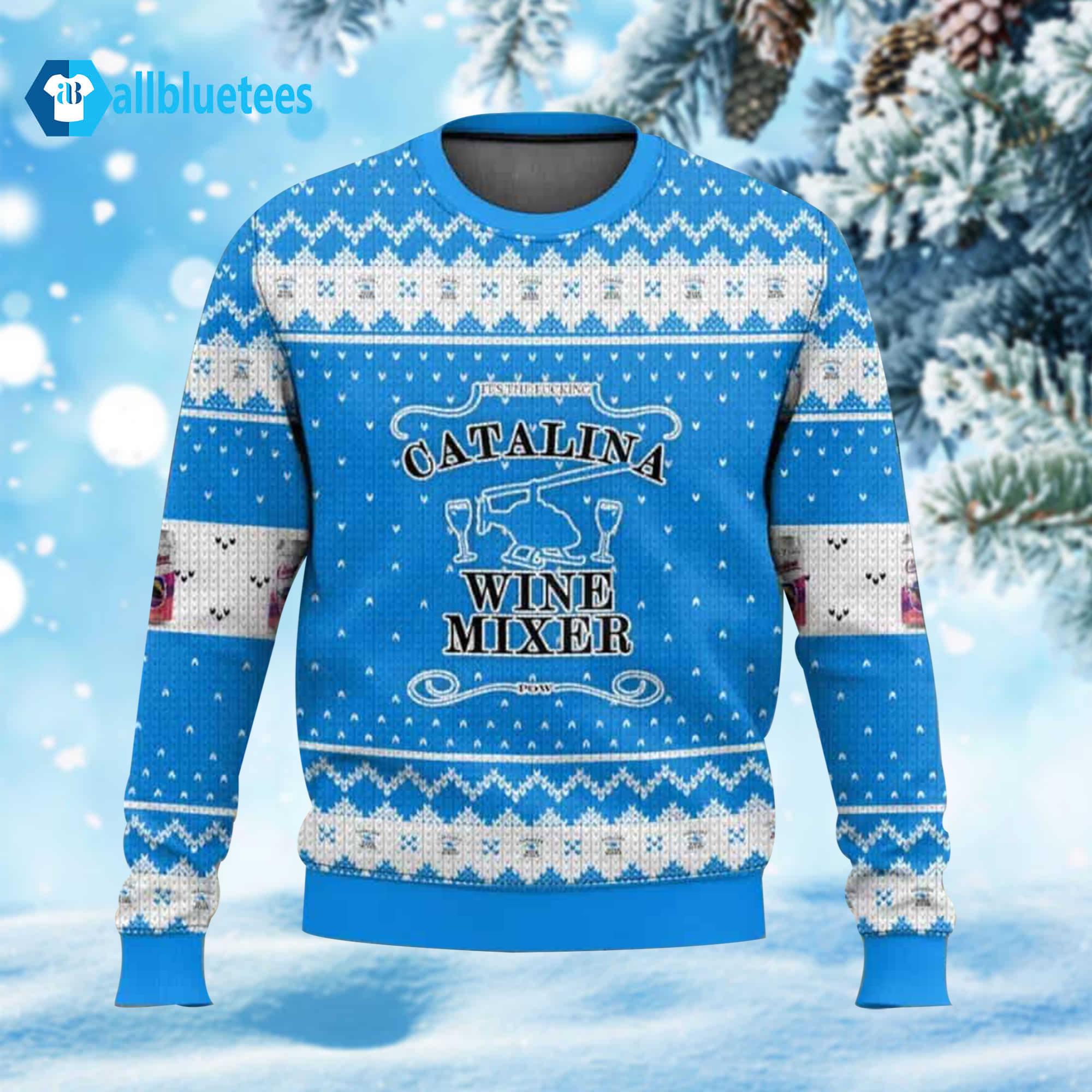 Catalina Wine Mixer Drink Ugly Christmas Sweater