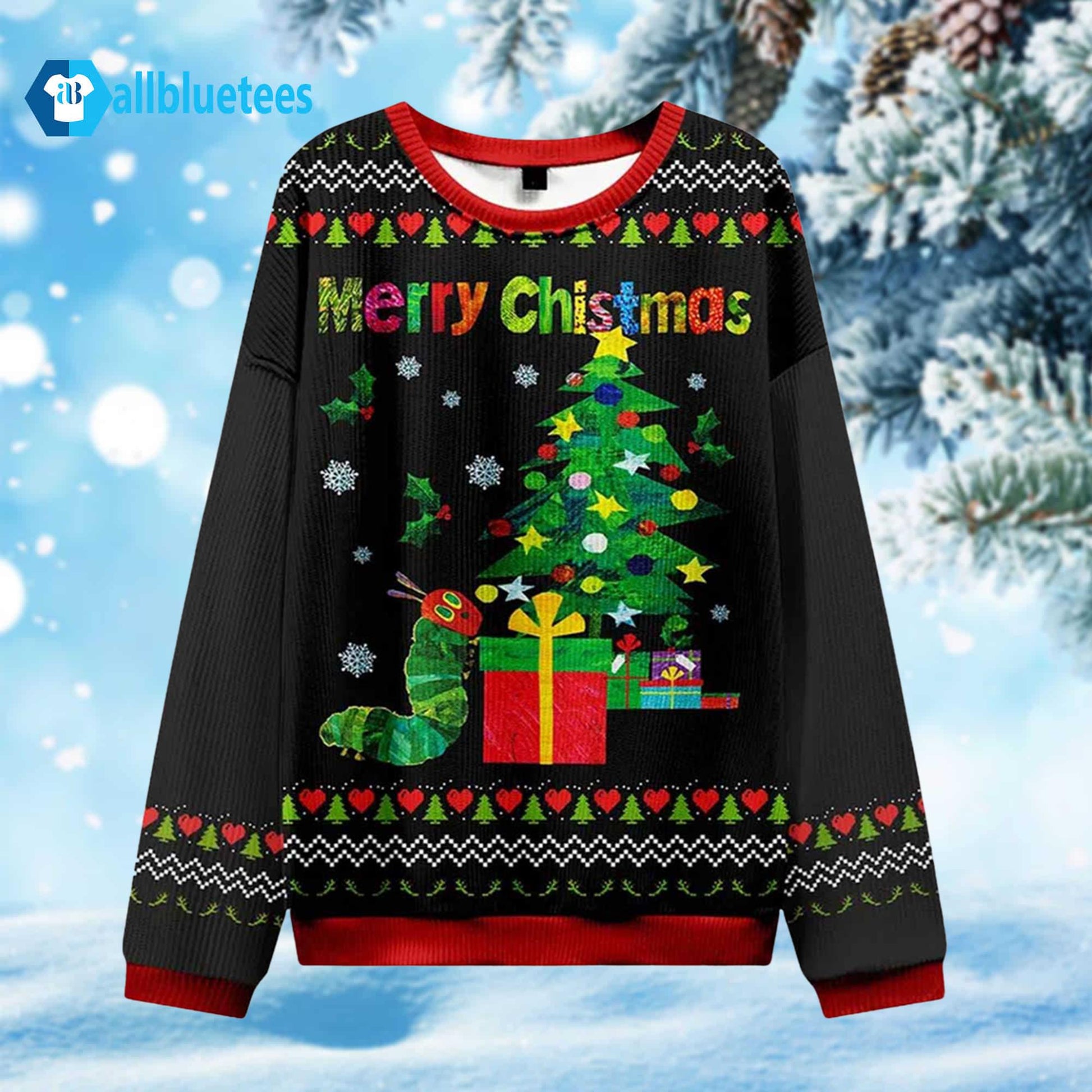 Caterpillar Ugly Christmas Sweater