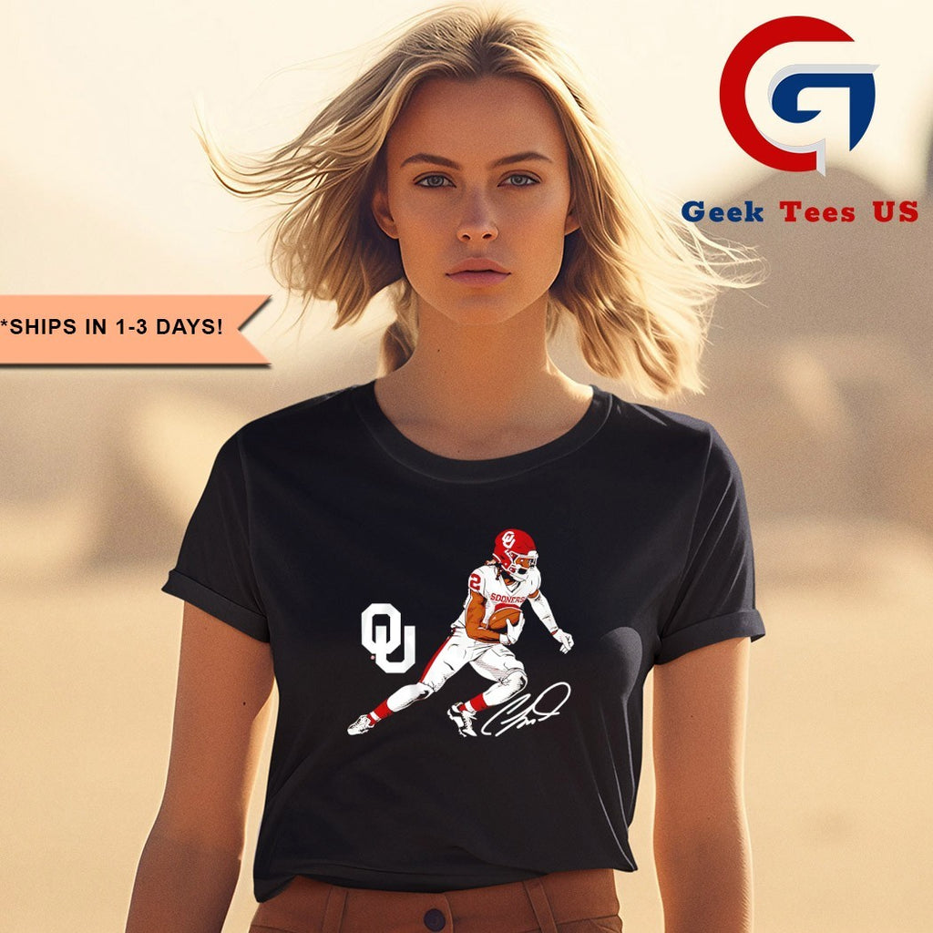 CeeDee Lamb Oklahoma Sooners football superstar pose signature shirt