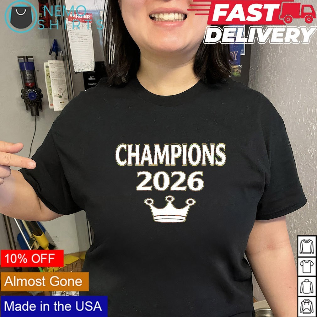 Champions 2026 crown shirt