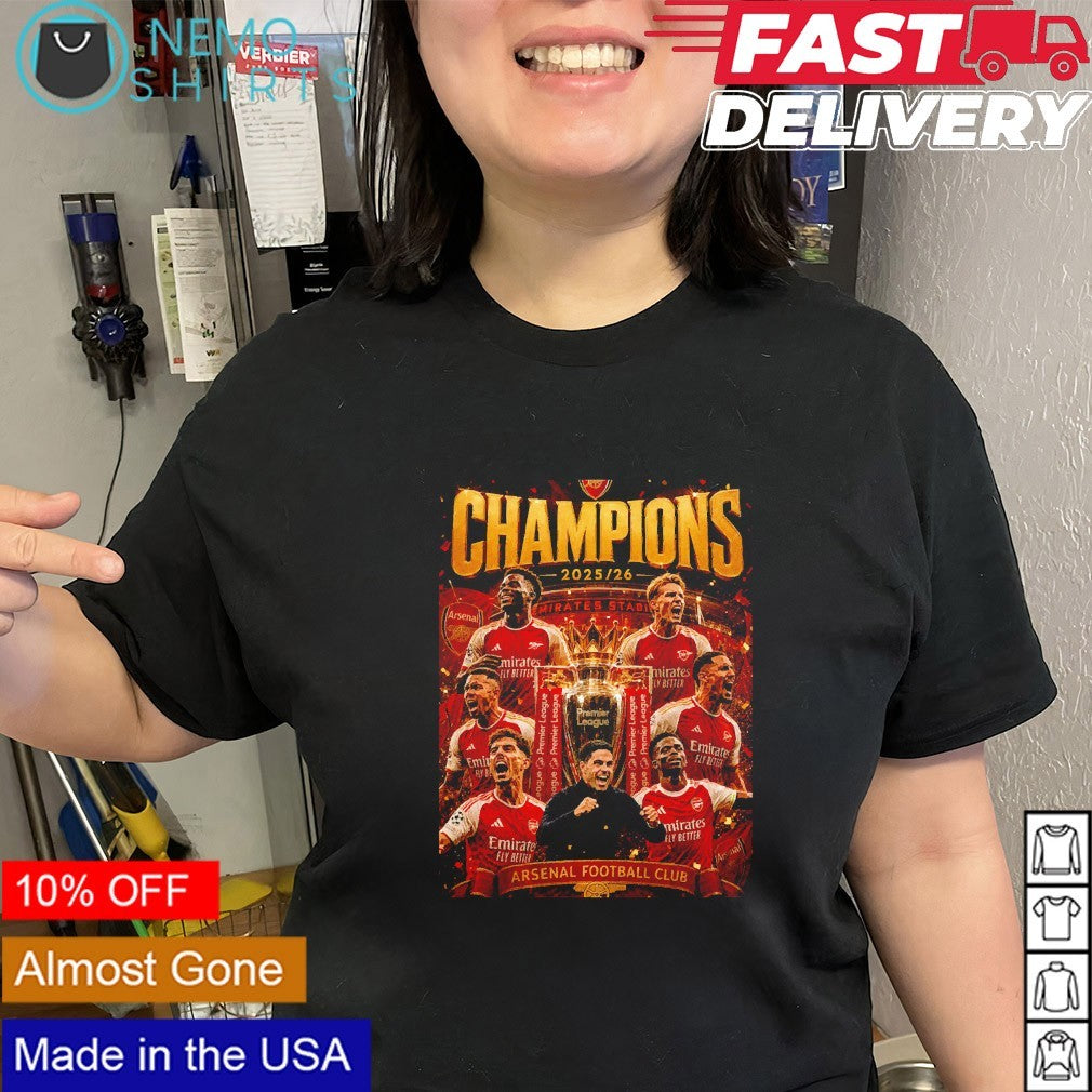 Champions of England Arsenal Premier league champions 2026 shirt