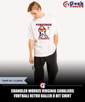 Chandler Morris Virginia Cavaliers football retro baller 8 bit shirt
