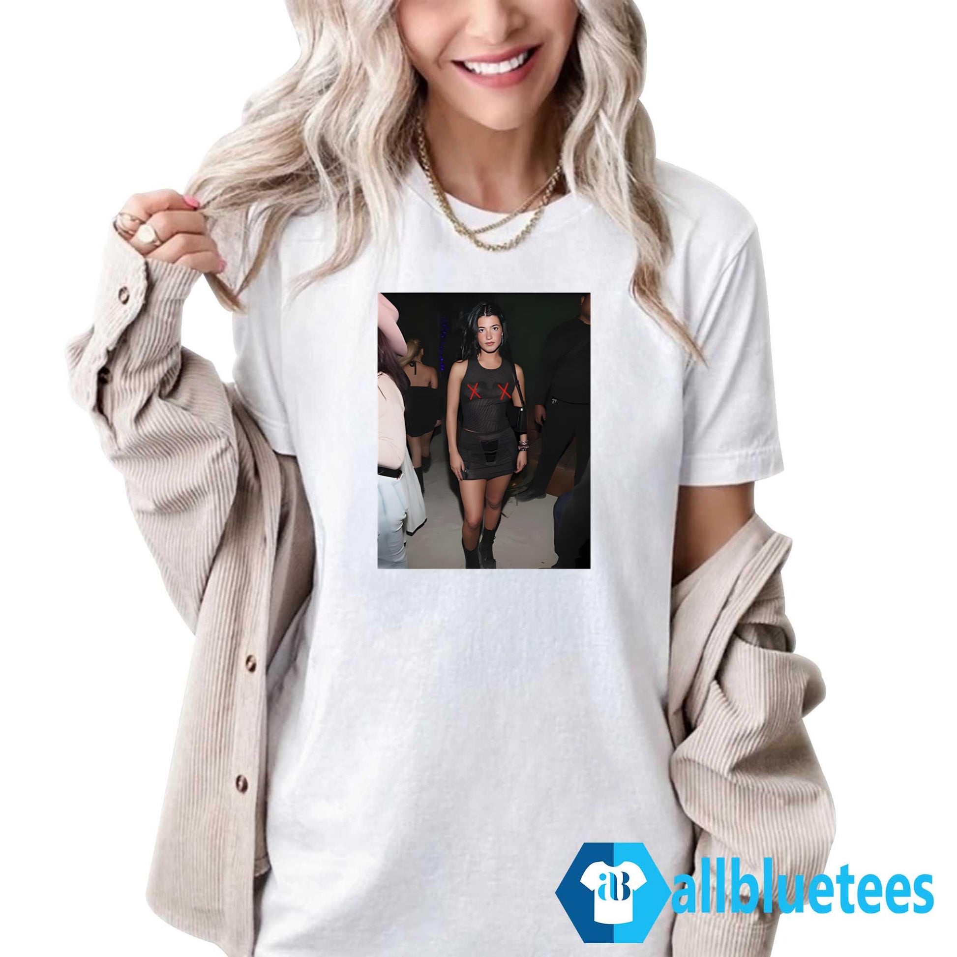 Charli D’Amelio Black Mesh Shirt