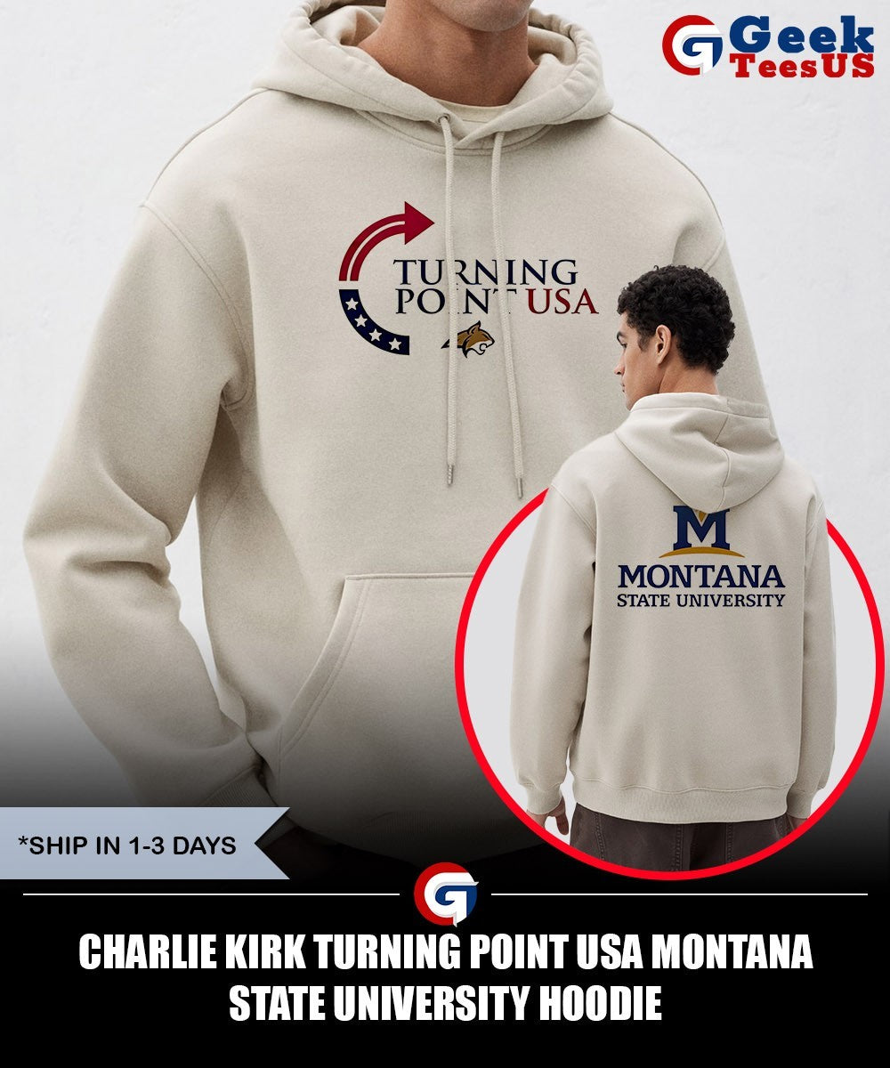 Charlie Kirk Turning Point USA Montana State University shirt