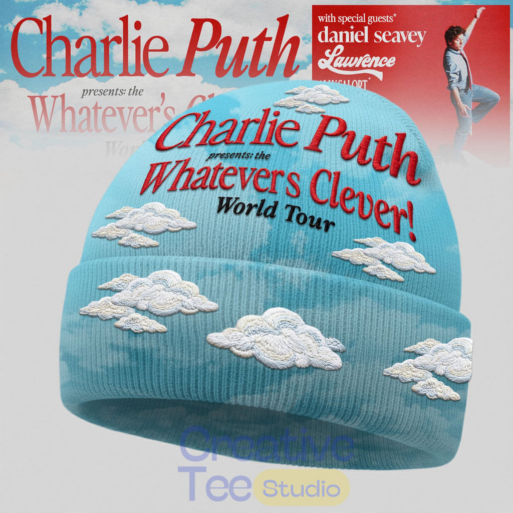 Charlie Puth Whatevers Clever! World Tour Beanie Hat