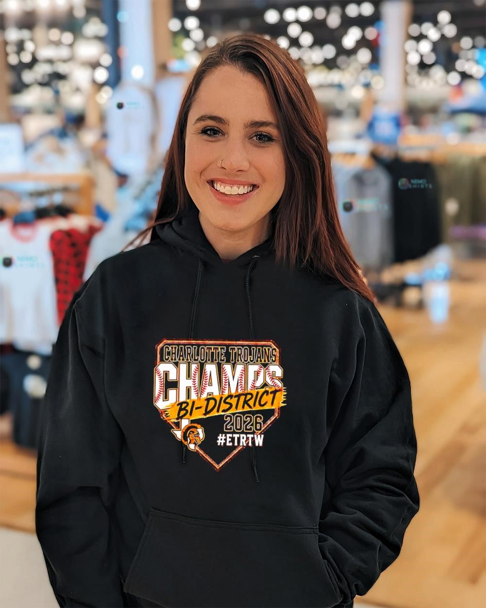 Charlotte Trojans Bi-District Baseball Champions 2026 ETRTW shirt